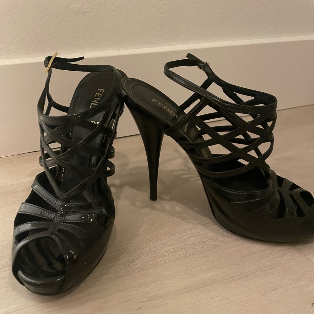 FENDI black heels